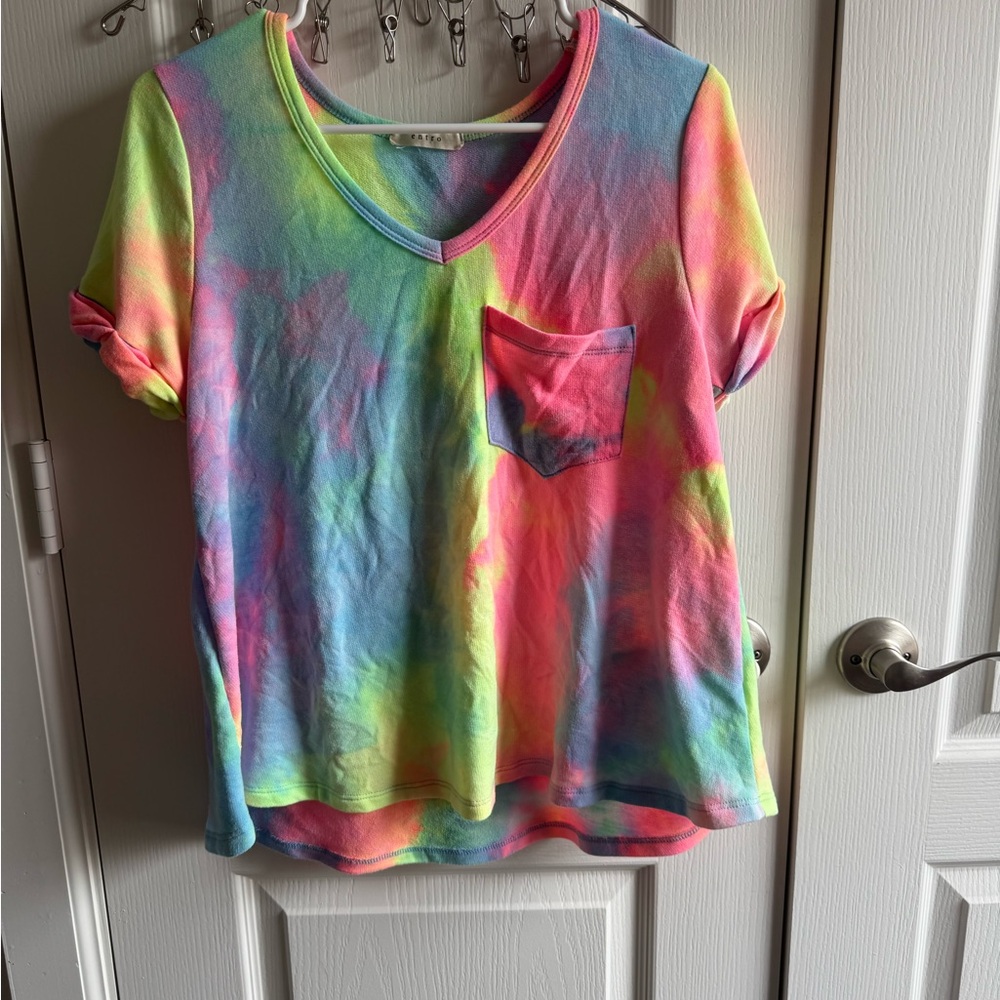 Entro Multicolor Tie-Dye Top